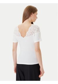 Morgan Bluzka 252-DELINE Biały Slim Fit. Kolor: biały. Materiał: syntetyk