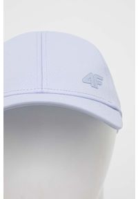 4f - 4F czapka z daszkiem kolor fioletowy gładka. Kolor: fioletowy. Wzór: gładki #3