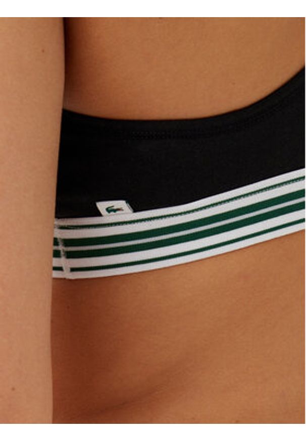 Lacoste Biustonosz top IF8179 Czarny. Kolor: czarny. Materiał: bawełna
