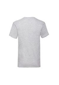 FRUIT OF THE LOOM - Męska Koszulka Z Dekoltem Valueweight. Kolor: szary