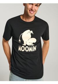 Sinsay - Koszulka The Moomins - czarny. Kolor: czarny