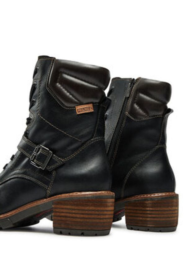 Pikolinos Trzewiki W1T-8675C1 Czarny. Kolor: czarny. Materiał: skóra