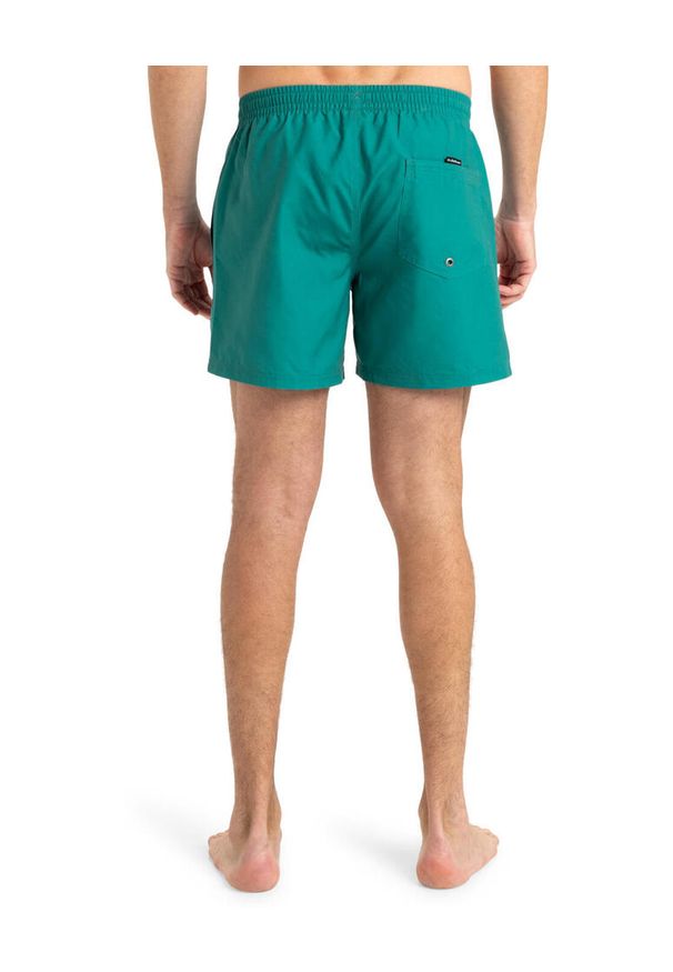 Quiksilver - Szorty kąpielowe dla Mężczyzn EVERYDAY SOLID VOLLEY 15". Kolor: zielony. Materiał: poliester, materiał. Styl: sportowy