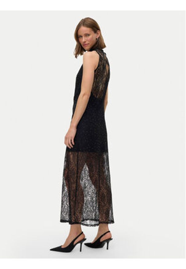 Vero Moda Sukienka wieczorowa Manja 10335406 Czarny Regular Fit. Kolor: czarny. Materiał: syntetyk. Styl: wizytowy
