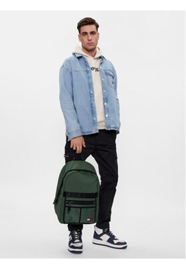 Tommy Jeans Plecak Mission AM0AM11147 Zielony. Kolor: zielony. Materiał: materiał