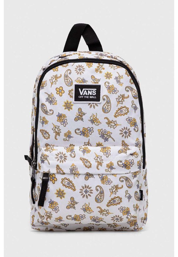 Vans plecak kolor beżowy mały wzorzysty. Kolor: beżowy