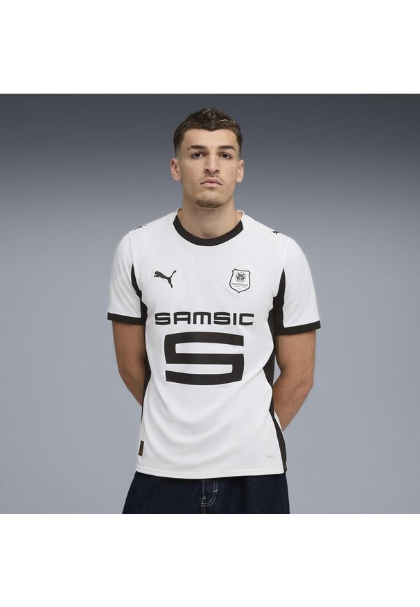 Puma - Męska koszulka wyjazdowa Stade Rennais F.C. 25/26 PUMA White Black. Kolor: czarny, biały, wielokolorowy. Sport: piłka nożna