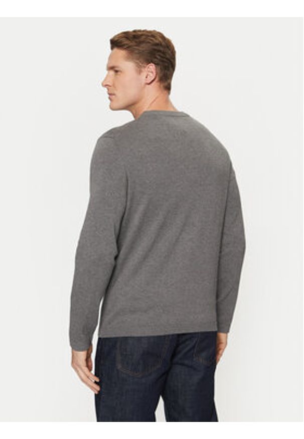 Marc O'Polo Sweter 428 5135 60366 Szary Regular Fit. Typ kołnierza: polo. Kolor: szary. Materiał: bawełna