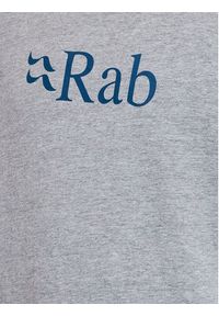 Rab T-Shirt Stance Logo QCB-08-GYM Szary Regular Fit. Kolor: szary. Materiał: bawełna #2