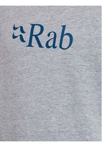 Rab T-Shirt Stance Logo QCB-08-GYM Szary Regular Fit. Kolor: szary. Materiał: bawełna