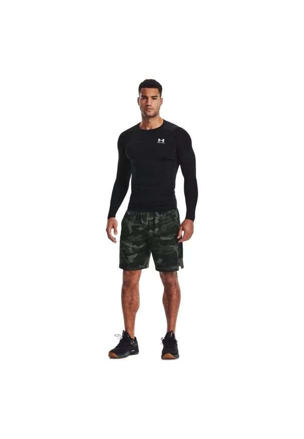 Koszulka męska treningowa Under Armour HeatGear Armour LongSleeve (1361524-001). Kolor: czarny. Materiał: elastan, tkanina, poliester, materiał. Długość rękawa: długi rękaw. Długość: długie. Sport: fitness