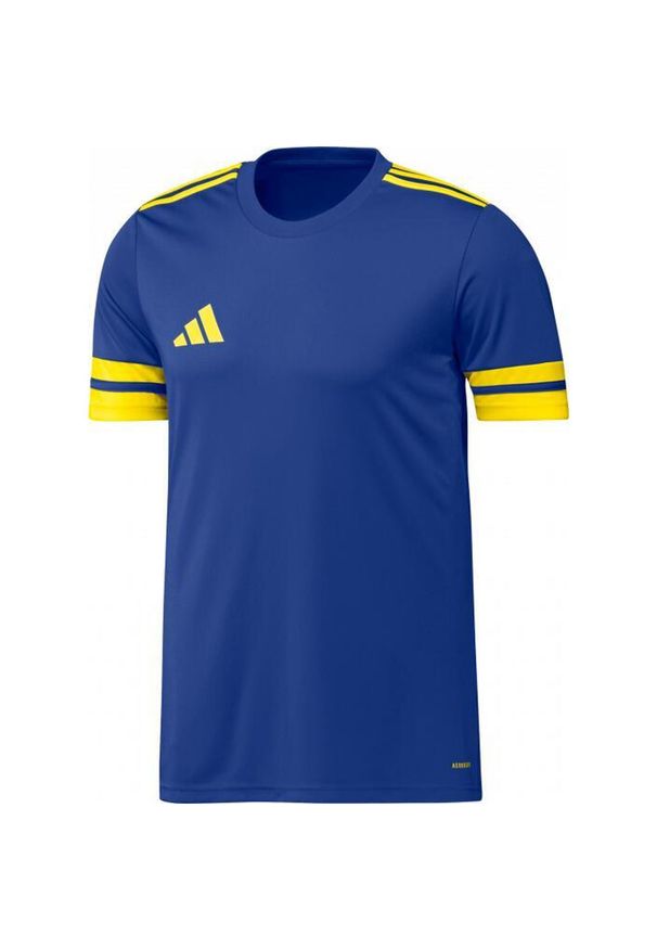 Adidas Sport Squa25 Jsy M Koszulka Dorosłych. Kolor: niebieski, wielokolorowy, żółty. Sport: bieganie
