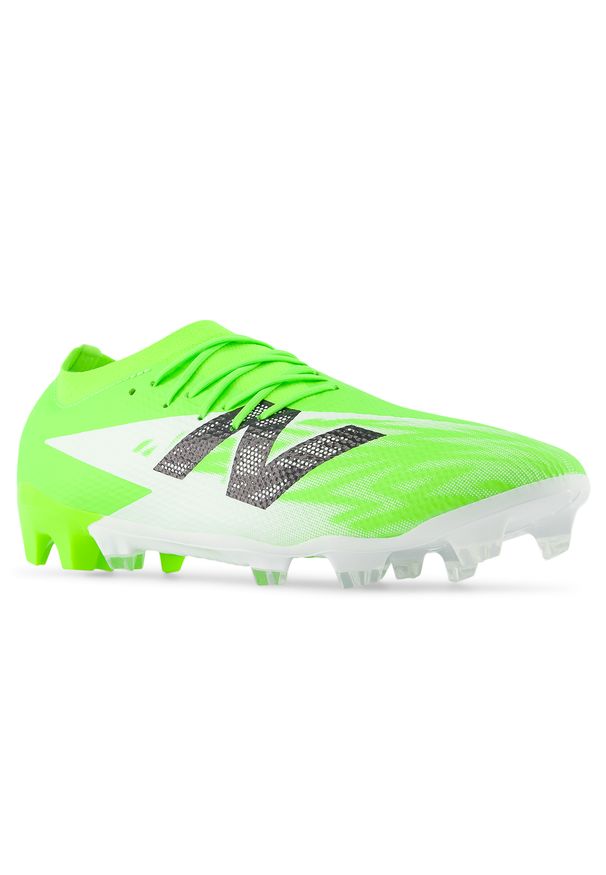 Korki męskie New Balance FURON TEAM FG V8 SF3FSP8 – zielone. Kolor: zielony. Materiał: materiał, syntetyk. Szerokość cholewki: normalna. Sport: piłka nożna