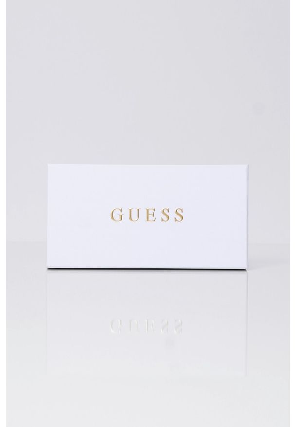 Guess - GUESS Czarny damski portfel Anadela Slg. Kolor: czarny. Materiał: skóra ekologiczna