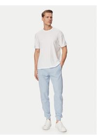 BOSS Spodnie dresowe Structure 50540577 Niebieski jasny Regular Fit. Kolor: niebieski. Materiał: syntetyk #4