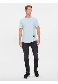 Calvin Klein Jeans T-Shirt J30J323482 Niebieski Regular Fit. Kolor: niebieski. Materiał: bawełna