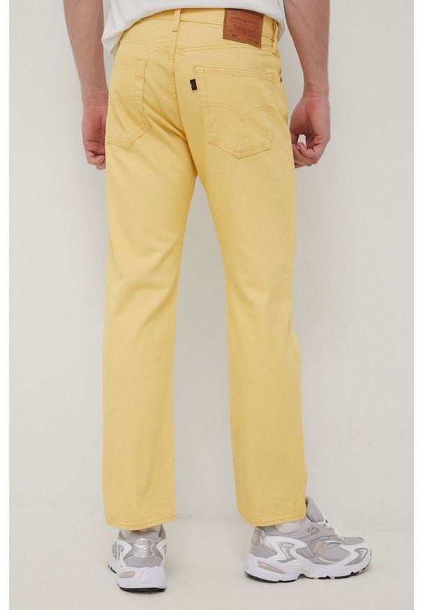 Levi's® - Levi's jeansy 501 ORIGINAL męskie. Okazja: na spotkanie biznesowe. Kolor: żółty. Styl: biznesowy