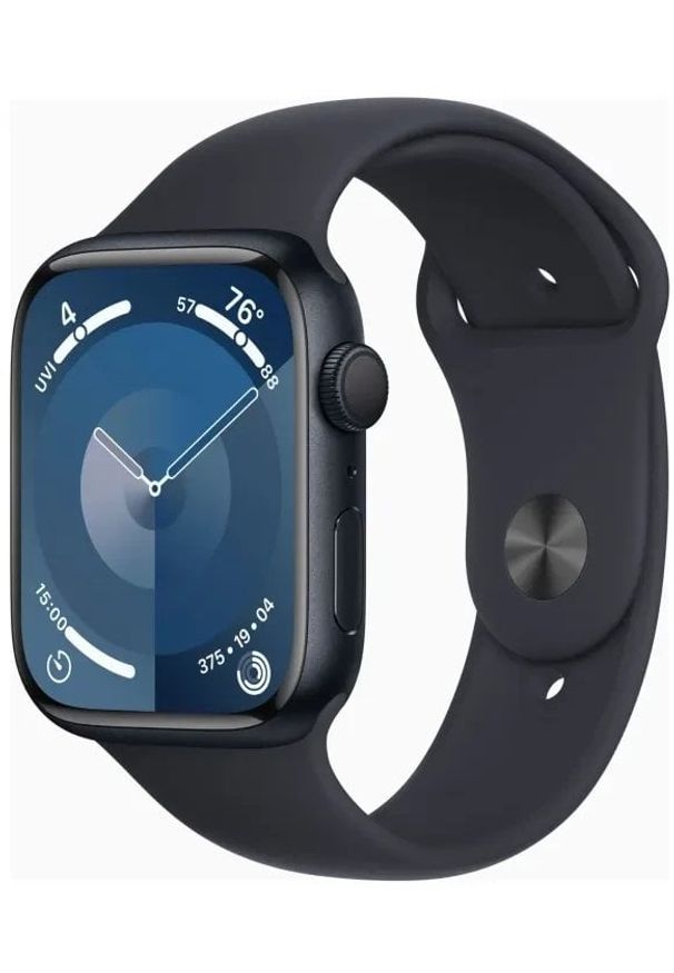 APPLE - Apple Watch Series 9 (GPS) 45mm Midnight Blue Aluminum Case with Midnight Blue Sport Band, S/M (MR993). Styl: sportowy