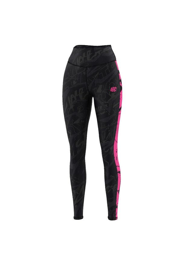Legginsy sportowe damskie z wysokim stanem EXTREME HOBBY NEO. Stan: podwyższony. Kolor: różowy. Materiał: poliester, elastan. Sport: fitness