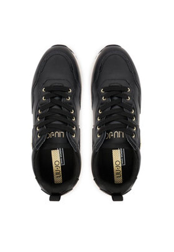 Liu Jo Sneakersy Maxi Wonder 01 BF5009 P0102 Czarny. Kolor: czarny. Materiał: skóra