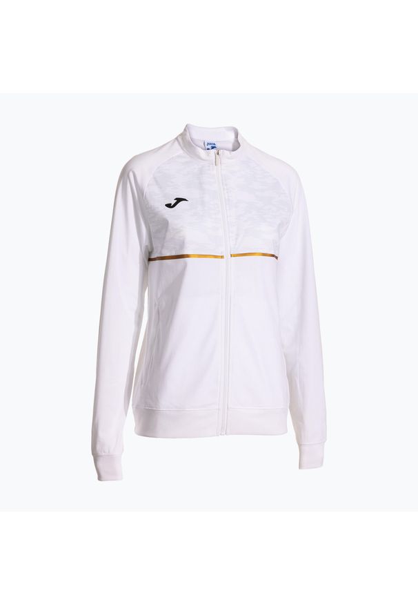 Bluza do biegania damska Joma Record III Full Zip. Kolor: biały
