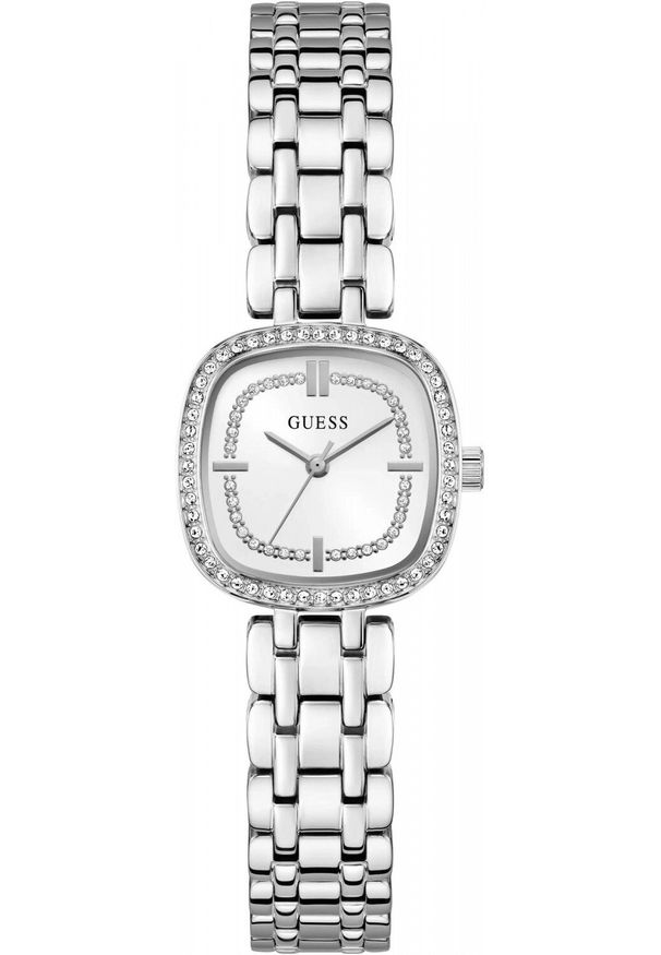 Zegarek Guess Zegarek damski Guess GW1018L1 CYRKONIE srebrny. Kolor: srebrny
