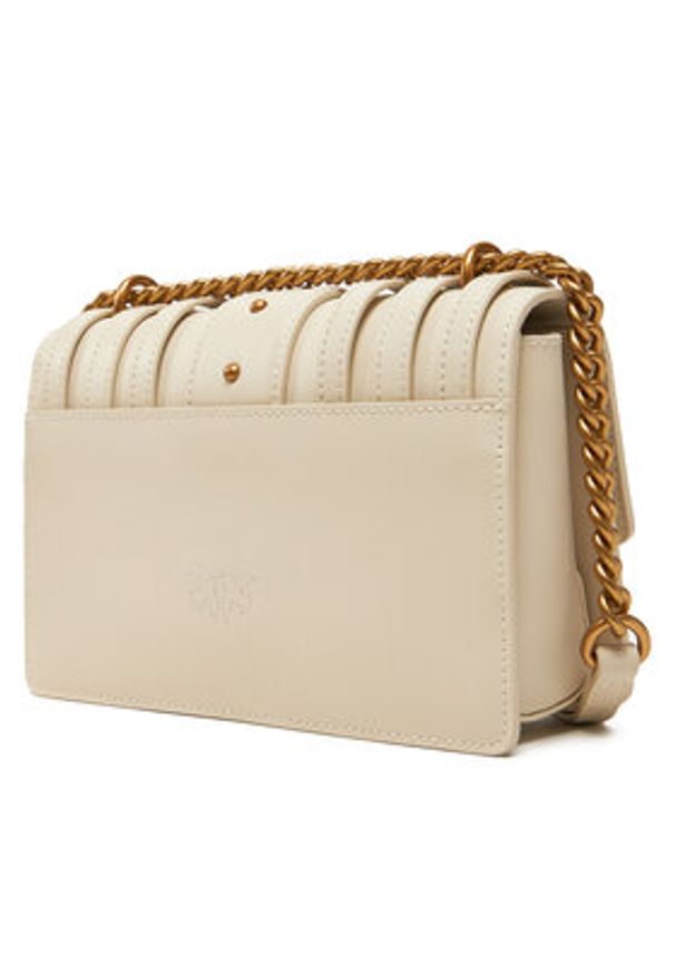 Pinko - PINKO Torebka Love One Mini Light Cl PE 25 PLTT 103335 A26K Écru. Materiał: skórzane