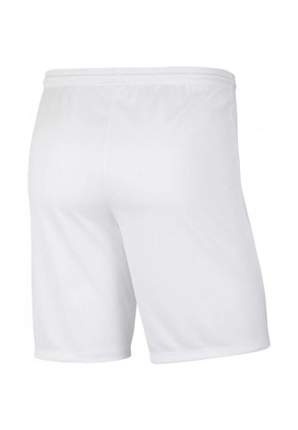 Spodenki piłkarskie chłopięce Nike Dry Park III Dri-Fit szybkoschnące na gumce. Kolor: czerwony, biały, wielokolorowy. Technologia: Dri-Fit (Nike). Sport: piłka nożna