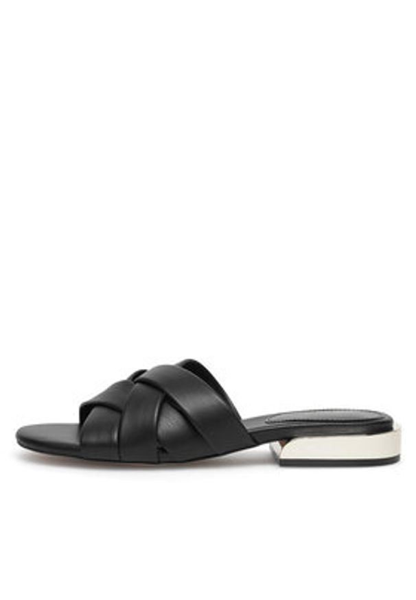 Nine West Klapki JF2220-1 Czarny. Kolor: czarny. Materiał: syntetyk