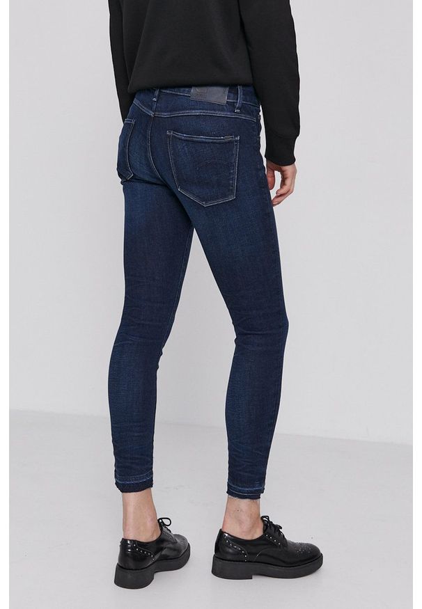 G-Star RAW - G-Star Raw Jeansy damskie medium waist. Kolor: niebieski