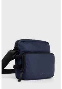 Trussardi Jeans - Trussardi torba kolor granatowy. Kolor: niebieski