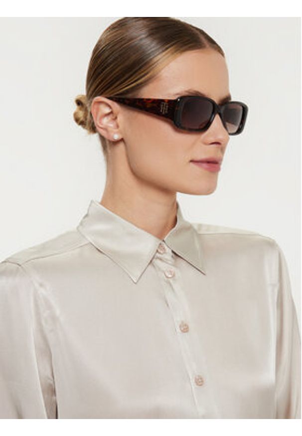 TOMMY HILFIGER - Tommy Hilfiger Okulary przeciwsłoneczne 1966/S 205367 Brązowy. Kolor: brązowy