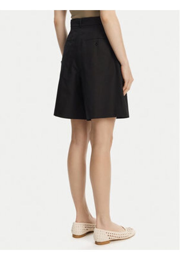 Weekend Max Mara Bermudy Ecuba 2515141032 Czarny Regular Fit. Kolor: czarny. Materiał: bawełna