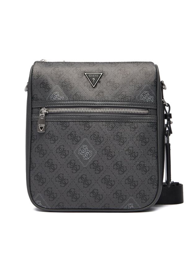Guess Saszetka HMMICT P5417 Szary. Kolor: szary. Materiał: skóra