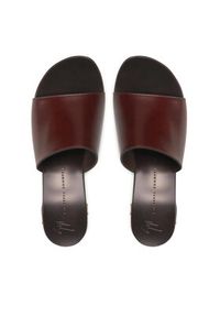 Giuseppe Zanotti Klapki E200050 001 Brązowy. Kolor: brązowy. Materiał: skóra #5