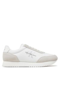 Sneakersy Calvin Klein Jeans. Kolor: biały. Styl: retro #1