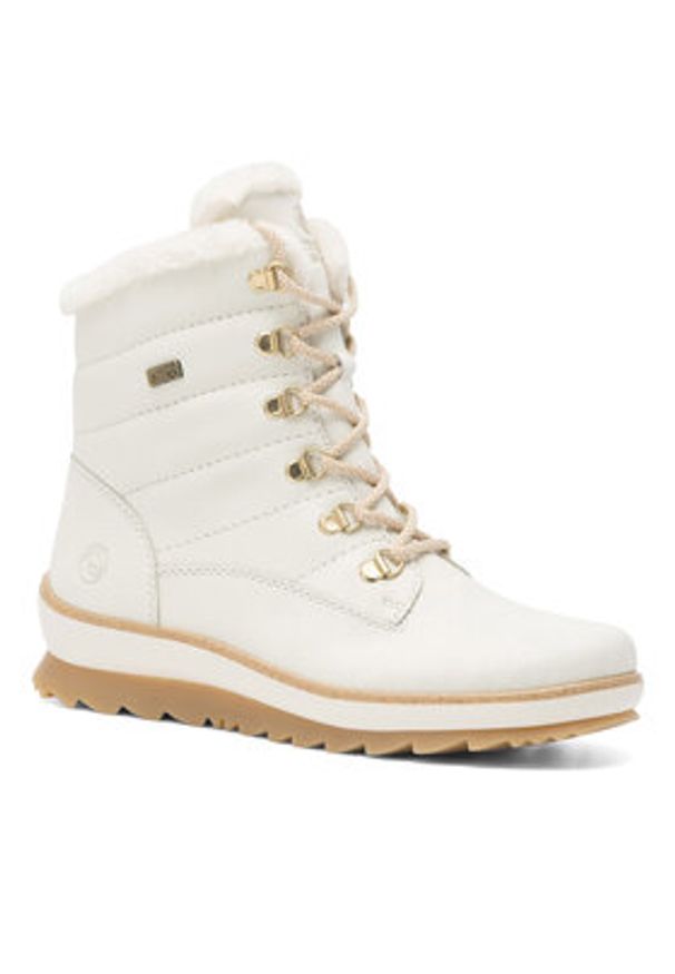 Remonte Trzewiki R8480-80 Biały. Kolor: biały. Materiał: skóra