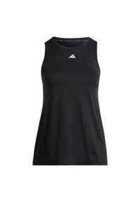 Adidas - Koszulka Designed for Training (Plus Size). Kolekcja: plus size. Kolor: czarny. Materiał: materiał