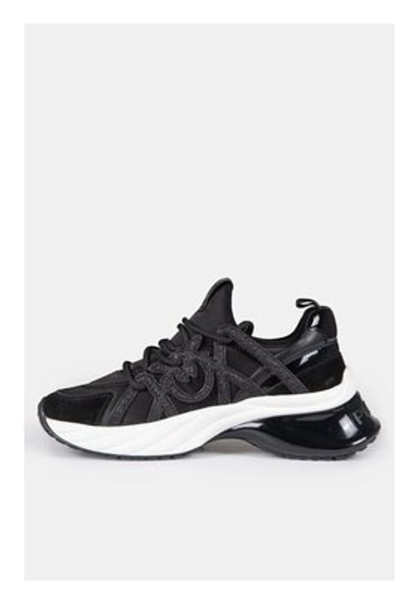 Pinko - PINKO Sneakersy Ariel 01 SS0023T038 Czarny. Kolor: czarny. Materiał: materiał