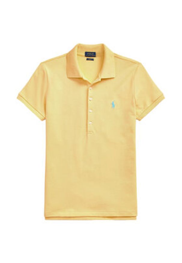 Polo Ralph Lauren Polo 211870245030 Żółty Slim Fit. Typ kołnierza: polo. Kolor: żółty. Materiał: bawełna