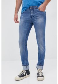 Sisley jeansy Helsinki męskie. Kolor: niebieski