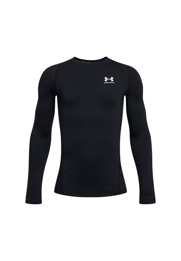 Longsleeve sportowy chłopięcy Under Armour UA Cg Armour Ls - czarny. Kolor: czarny. Materiał: elastan, materiał, poliester. Długość rękawa: długi rękaw. Wzór: gładki