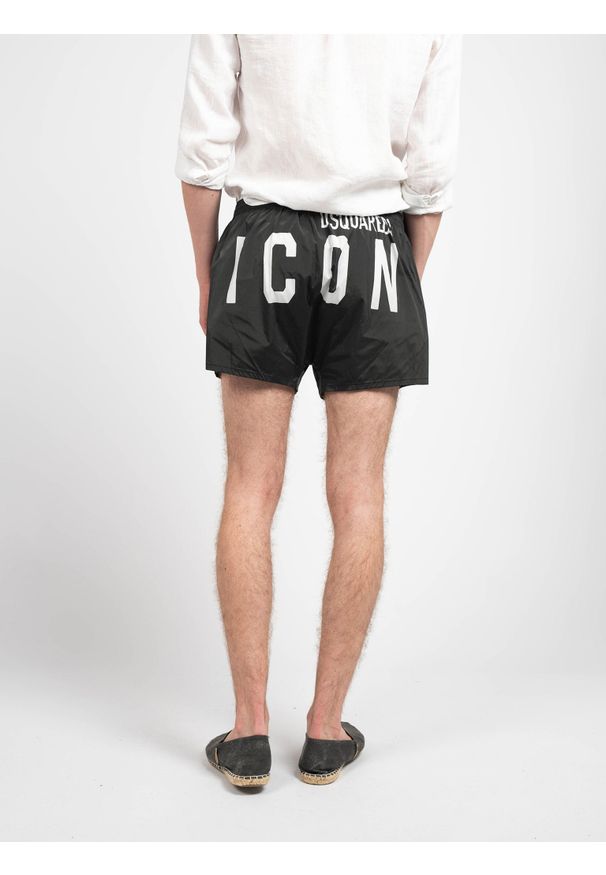 DSQUARED2 - Dsquared2 Kąpielówki "Icon" | D7B643470 | Mężczyzna | Czarny. Kolor: czarny. Materiał: elastan, poliamid