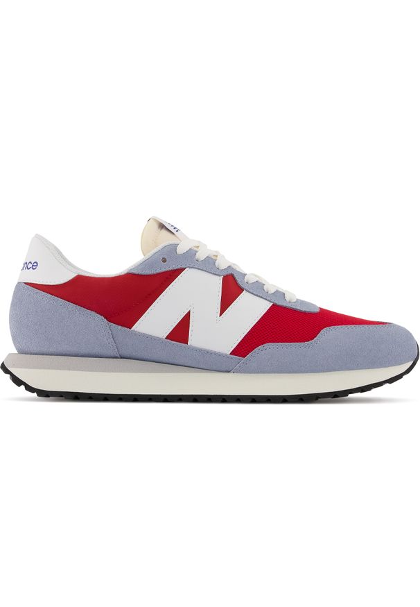 Buty New Balance MS237VB – multikolor. Okazja: na co dzień. Kolor: wielokolorowy. Materiał: skóra, guma, zamsz. Szerokość cholewki: normalna