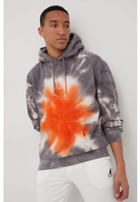 HUF bluza męska kolor pomarańczowy z kapturem wzorzysta. Typ kołnierza: kaptur. Kolor: pomarańczowy. Materiał: dzianina #5