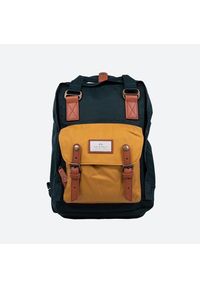 NoName - Plecak na laptopa Doughnut Macaroon - slate green/yellow