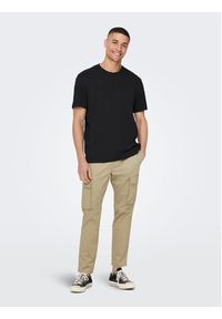 Only & Sons T-Shirt 22025208 Czarny Regular Fit. Kolor: czarny. Materiał: bawełna #3