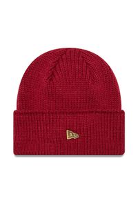 New Era Czapka Wide Cuff Beanie 60565442 Czerwony. Kolor: czerwony. Materiał: materiał