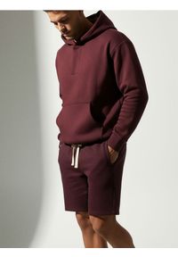 Sinsay - Szorty z wiązaniem - bordowy. Kolor: czerwony #1