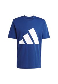 Adidas - Koszulka Essentials Big Logo. Kolor: wielokolorowy, biały, niebieski. Materiał: bawełna